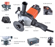 Máy vát mép cầm tay AGP EB6T
